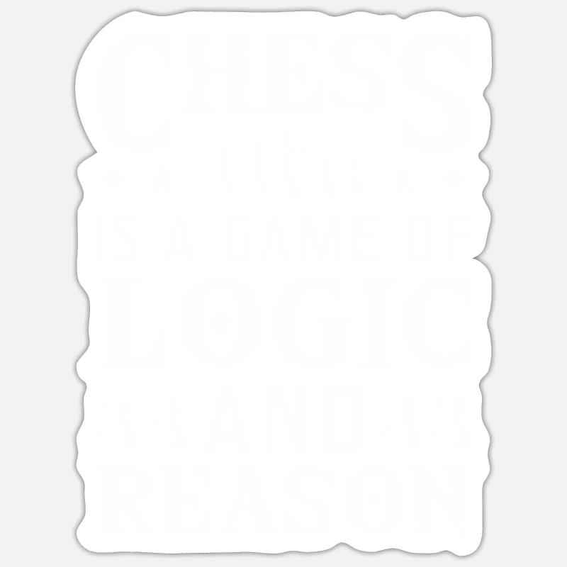 Pièce d’échecs King Pawn Dream - Sticker taille S (10 x 10 cm) - blanc mat