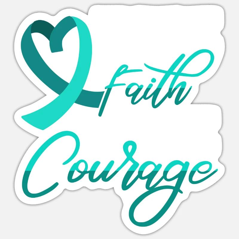 Espoir Foi Amour Courage Pstd Conscience du stress Sticker taille S (10 x 10 cm)