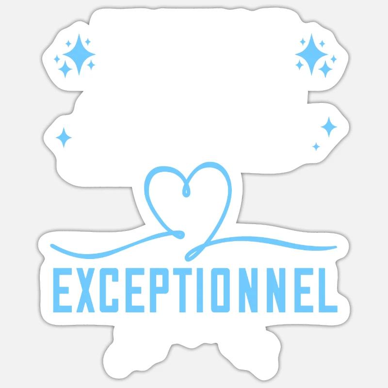 Futur Pacsé Exceptionnel - Sticker taille S (10 x 10 cm) - blanc mat