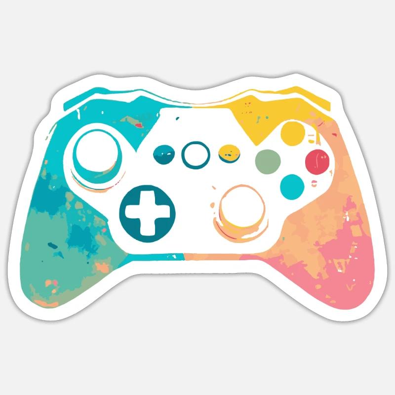 Cool Gaming Controller for Gamers Sticker size S (10 x 10 cm)