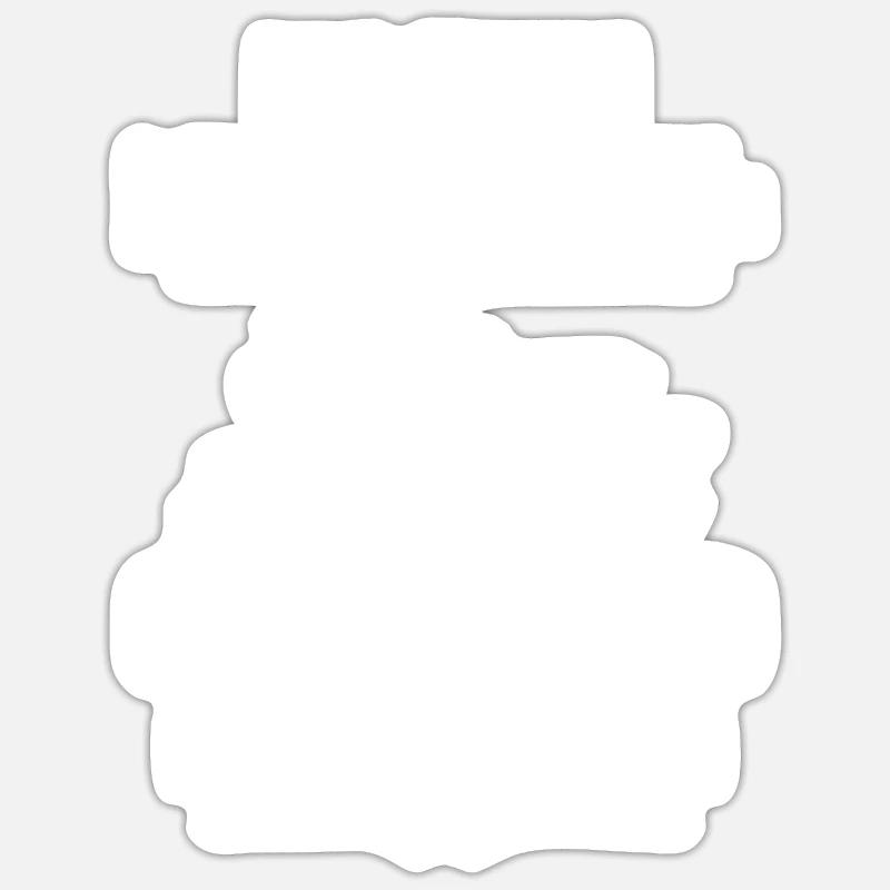 Ich kann Multitasken - Design - Sticker Größe S (10 x 10 cm) - Mattweiß