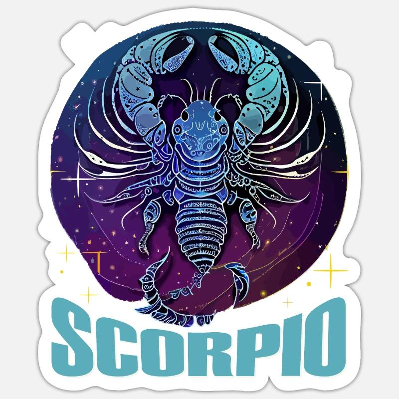 Scorpio Celestial Scorpion Zodiac Symbol Scorpius Sticker Größe S (10 x 10 cm)