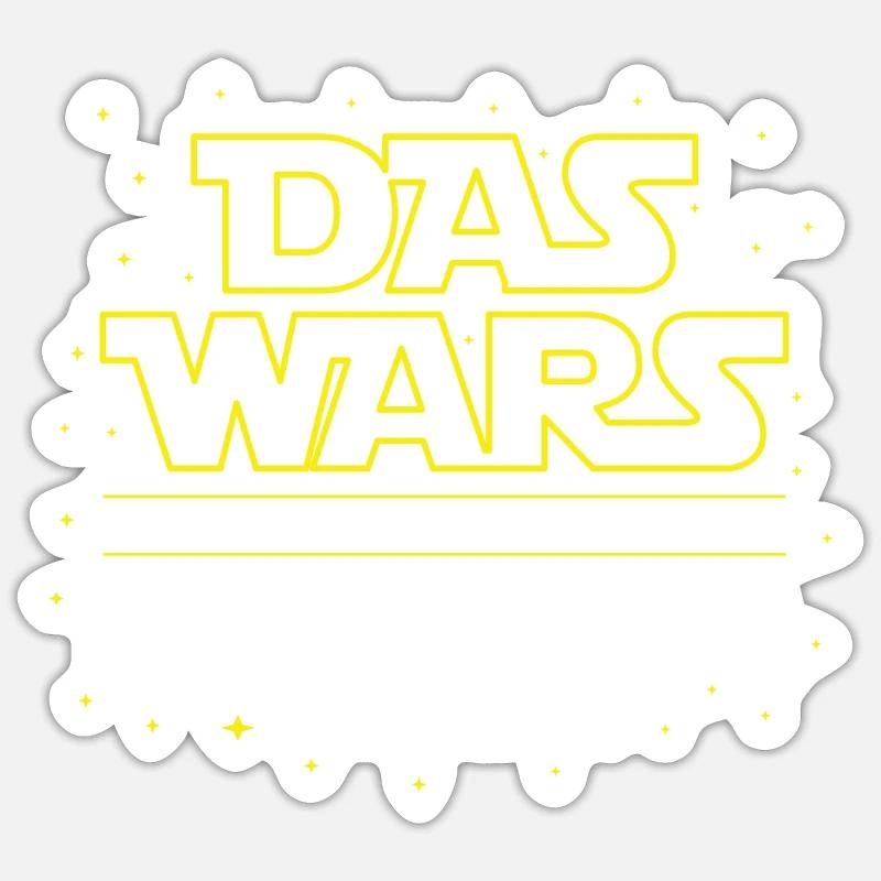 Das Wars Bester Papa Geburt Episode 2 Zweites Kind - Sticker Größe S (10 x 10 cm) - Mattweiß