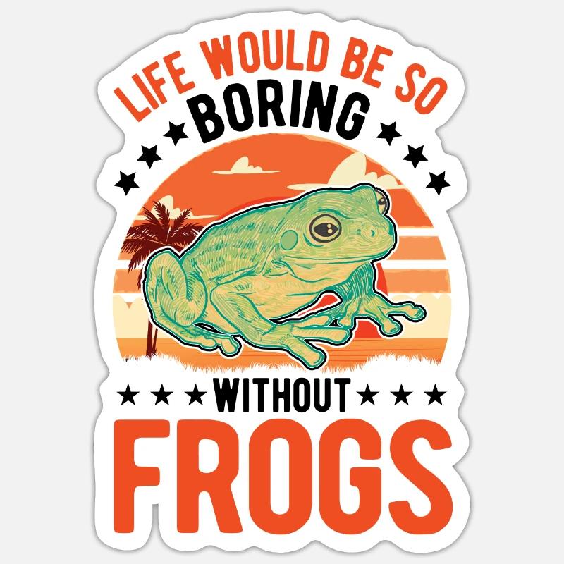 Frog Gift Tree Frog Sticker size S (10 x 10 cm)