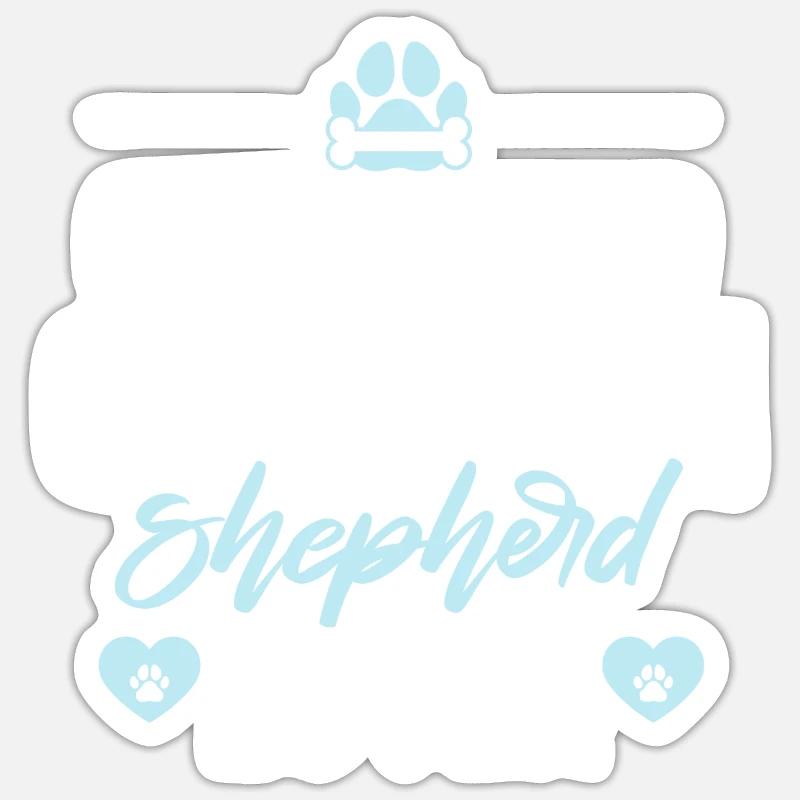 Deutscher Schäferhund Geschenke Sticker Größe S (10 x 10 cm)