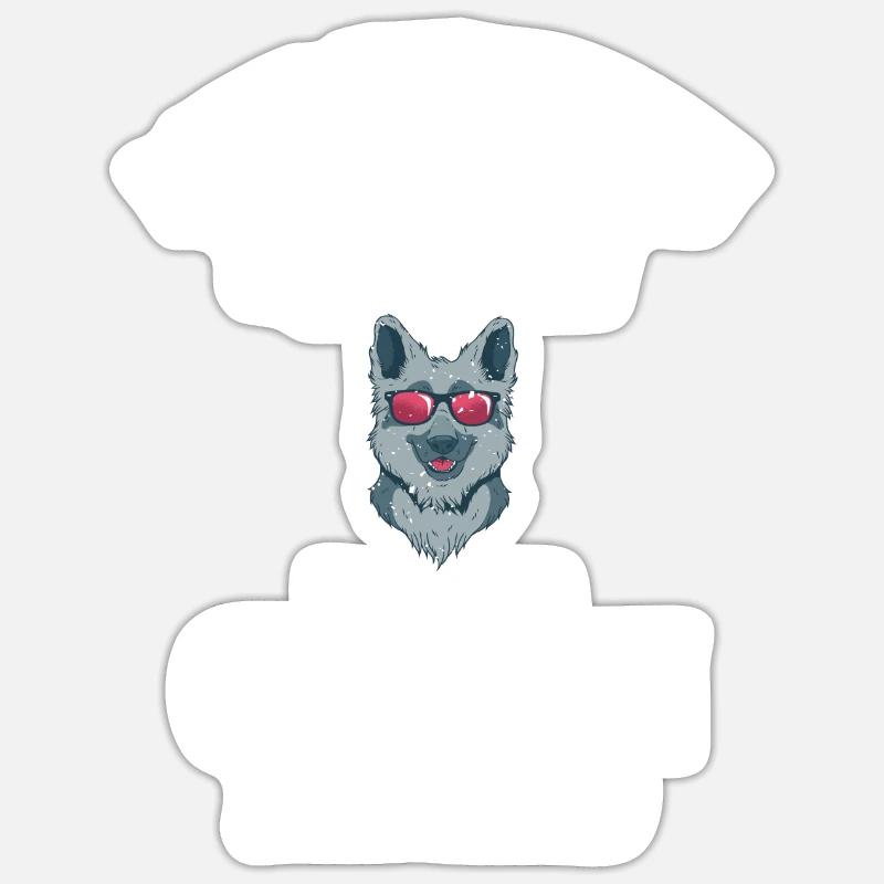 Deutscher Schäferhund Geschenke Sticker Größe S (10 x 10 cm)
