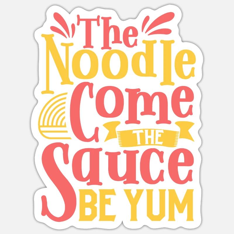 Athéisme athée Spaghetti volant - Sticker taille S (10 x 10 cm) - blanc mat