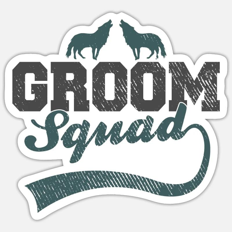 Bräutigam's Wolfsrudel Sticker Größe S (10 x 10 cm)