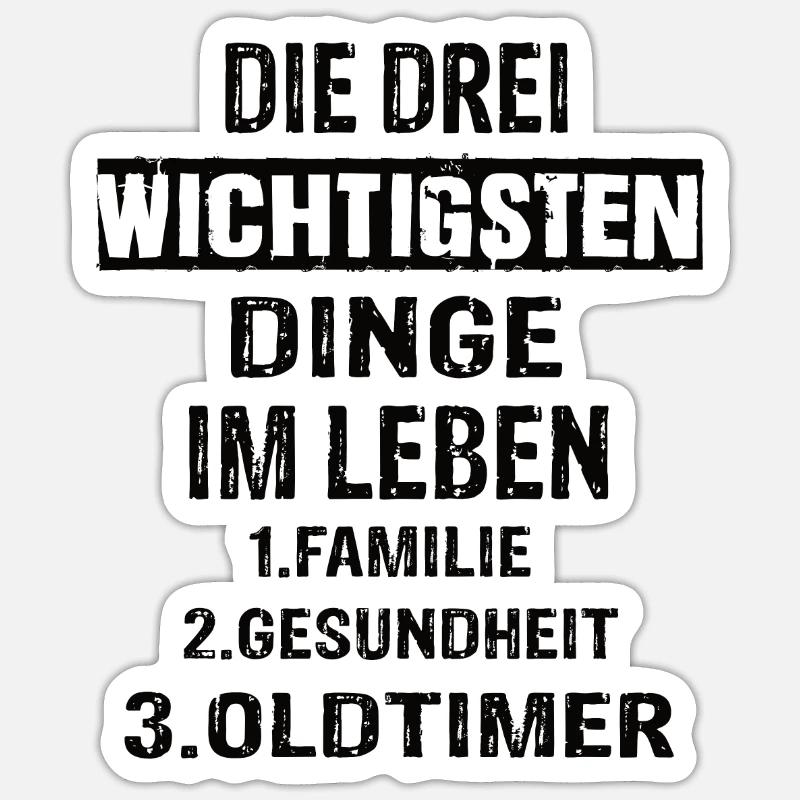 Oldtimer Sticker Größe S (10 x 10 cm)