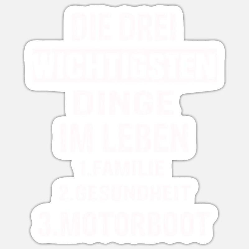 Motorboot Sticker Größe S (10 x 10 cm)