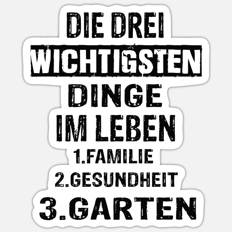 Garten Sticker Größe S (10 x 10 cm)