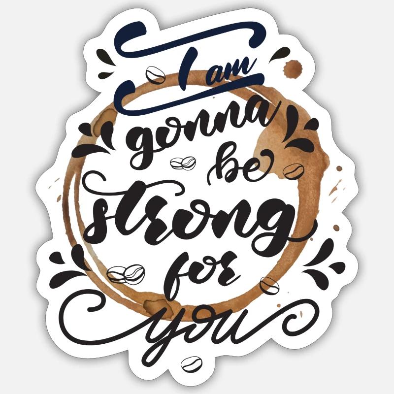 Coffee Lovers - Sticker size S (10 x 10 cm) - white matte