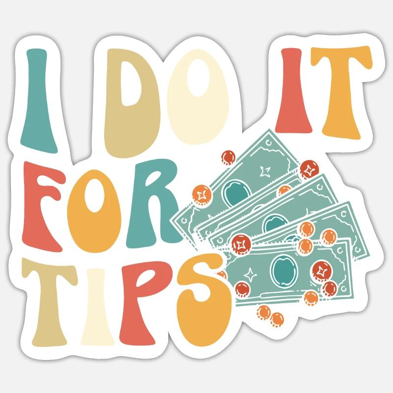 Kellner Kellnerin Barkeeper Barkeeper Barkeeper Barkeeper Sticker Größe S (10 x 10 cm)