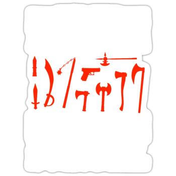 Lustiges Survival Experte - Sticker Größe S (10 x 10 cm) - Mattweiß - Vorne