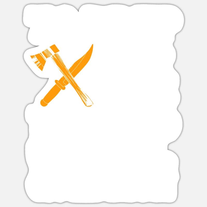 Funny Prepper Saying - Sticker size S (10 x 10 cm) - white matte