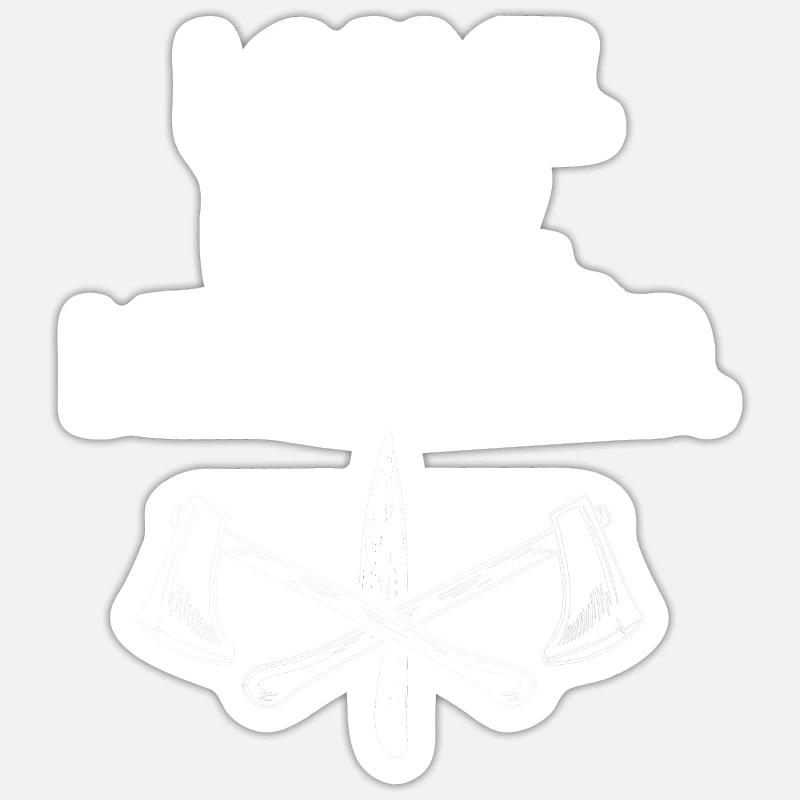 Funny Prepper Gift - Sticker size S (10 x 10 cm) - white matte