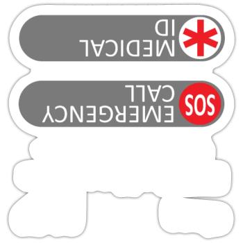 On dirait que vous avez été dans un crash - mème - Sticker taille S (10 x 10 cm) - blanc mat - Devant