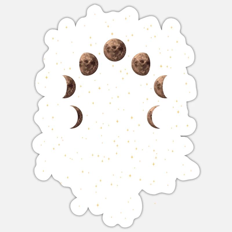 Astronome astronome d’astronomie des constellations - Sticker taille S (10 x 10 cm) - blanc mat
