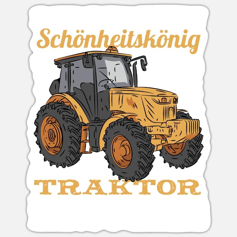 Mein Traktor Ist Ein Echter Hingucker Sticker Größe S (10 x 10 cm)