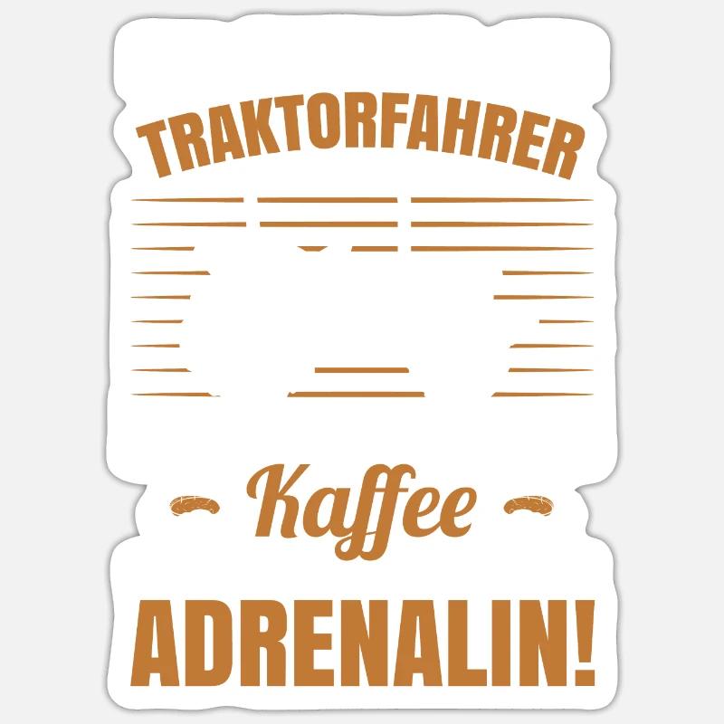 Ich Bin Ein Traktorfahrer - Sticker Größe S (10 x 10 cm) - Mattweiß