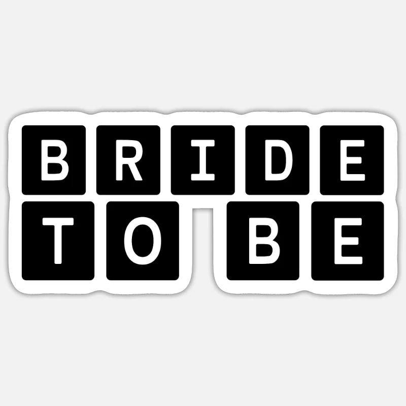 Fête de mariage - Sticker taille S (10 x 10 cm) - blanc mat