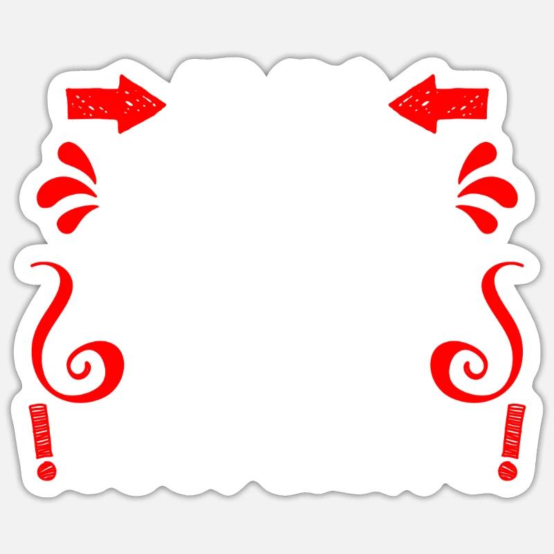 Wenn ich flirte kooperiere bitte Single Männer - Sticker Größe S (10 x 10 cm) - Mattweiß