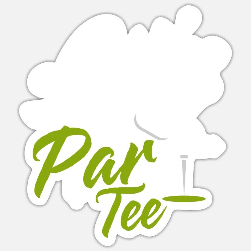 Let's Par Tee Golf Golfing Sticker Größe S (10 x 10 cm)
