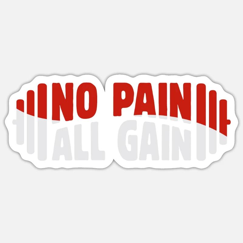 Gym Training Design for Low Impact Workout Sticker size S (10 x 10 cm)