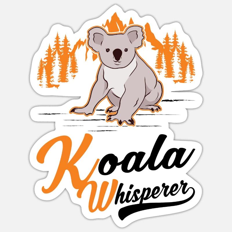 Koala Whisperer Koala Bear Sticker size S (10 x 10 cm)