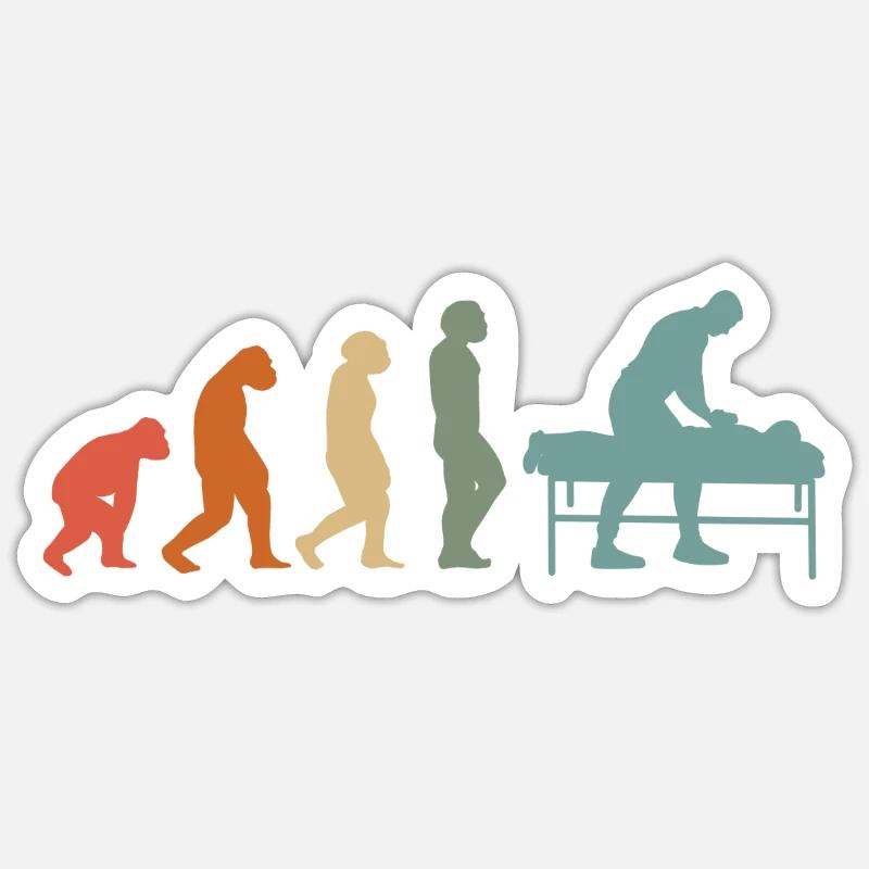 Physiotherapy Chiropractor Physio-Masseur - Sticker size S (10 x 10 cm) - white matte
