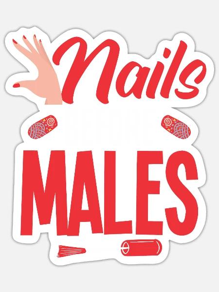 Nagellack Nageldesign Manicure Nagelstudio Nails - Sticker Größe S (10 x 10 cm) - Mattweiß