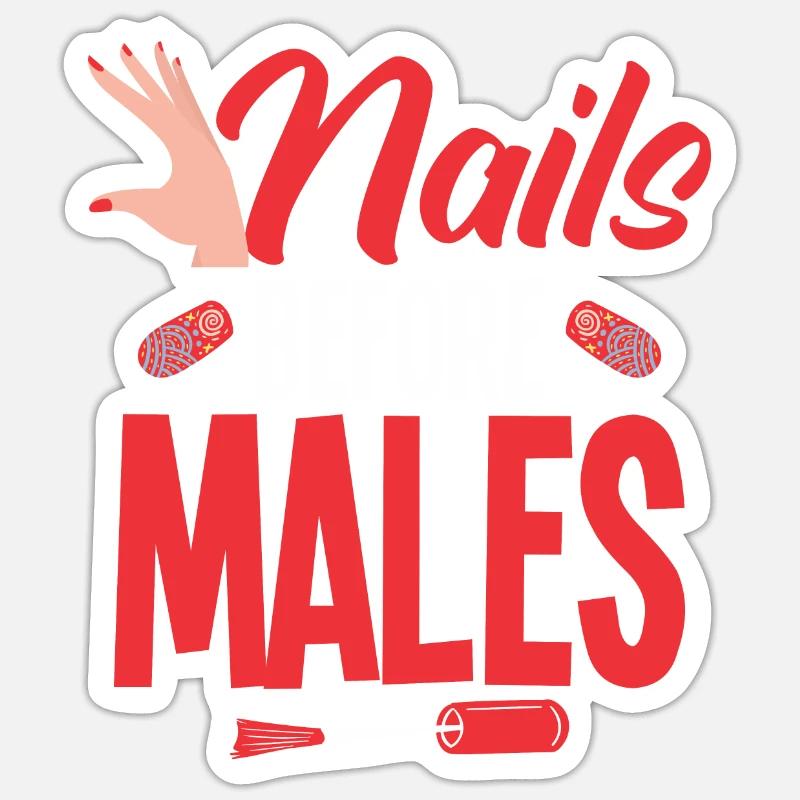 Nagellack Nageldesign Manicure Nagelstudio Nails - Sticker Größe S (10 x 10 cm) - Mattweiß
