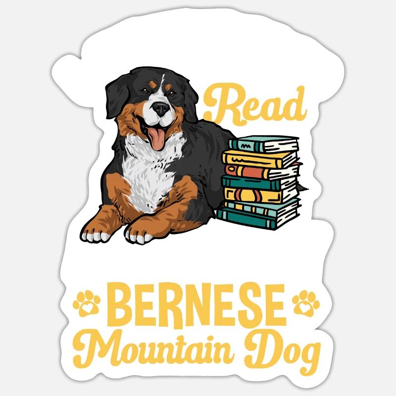 Bovaro del Bernese - Sticker formato S (10 x 10 cm) - bianco opaco