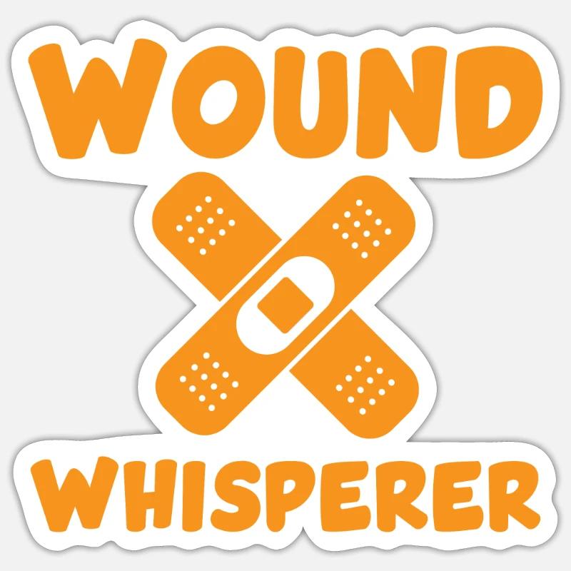 Funny Whisperer Wound Expert Sticker size S (10 x 10 cm)