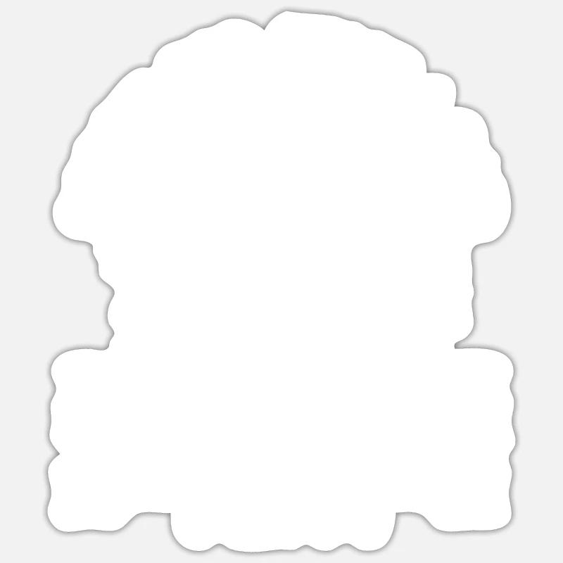 Désolé pour ce que j’ai dit comme - Sticker taille S (10 x 10 cm) - blanc mat