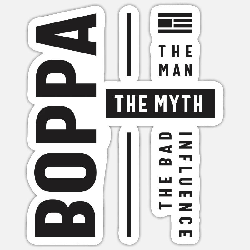 Boppa Der Mann Der Mythos Der schlechte Einfluss Sticker Größe S (10 x 10 cm)