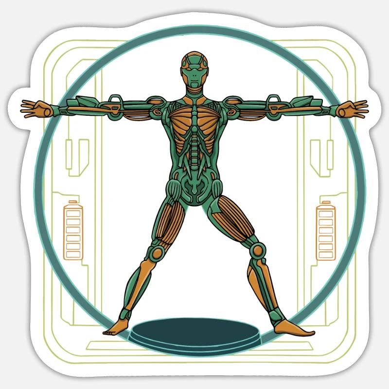 Conception de robots pour un ingénieur robot Sticker taille S (10 x 10 cm)