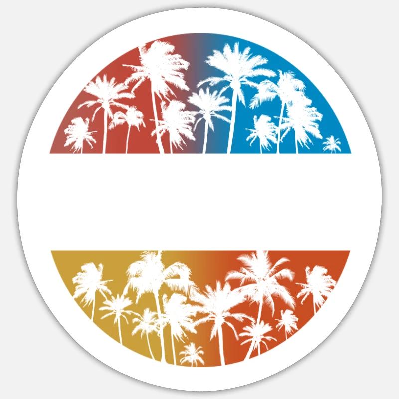 Comté de Duval Floride Souvenir de vacances élégant Sticker taille S (10 x 10 cm)