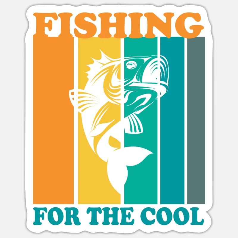 Pêche aux plus cool - Sticker taille S (10 x 10 cm)