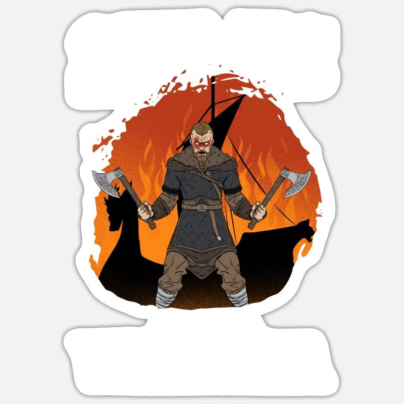 Rendez-vous à Valhalla I Valhalla Viking Sticker taille S (10 x 10 cm)