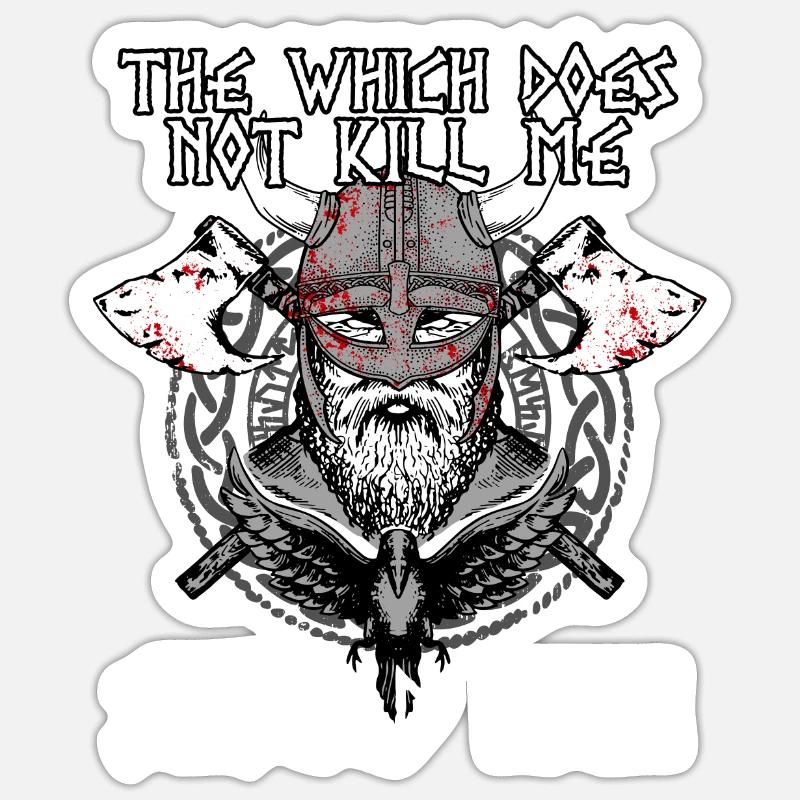 THAT WHICH DOES NOT KILL ME SHOULD RUN Sticker Größe S (10 x 10 cm)