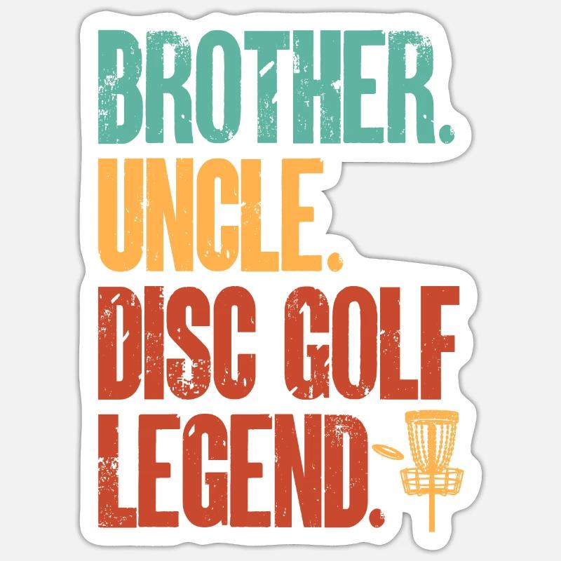Discgolf Disc Golf Frisbee - Sticker taille S (10 x 10 cm) - blanc mat