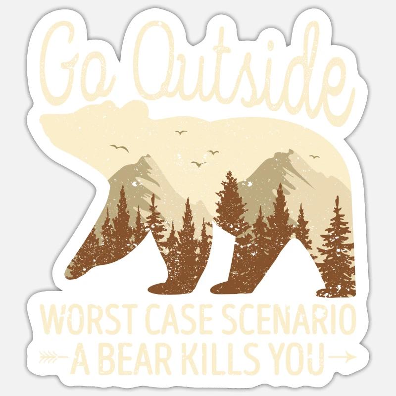 Bring a compass It's embarrassing Sticker size S (10 x 10 cm)