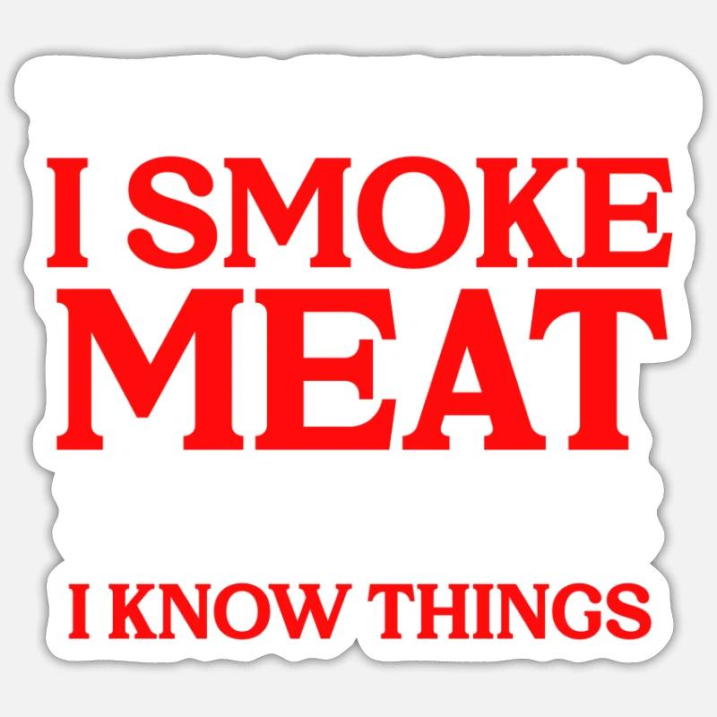 Grillen Steak Schweinefleisch Reiben Räuchern BBQ Fleisch Räuchern Sticker Größe S (10 x 10 cm)