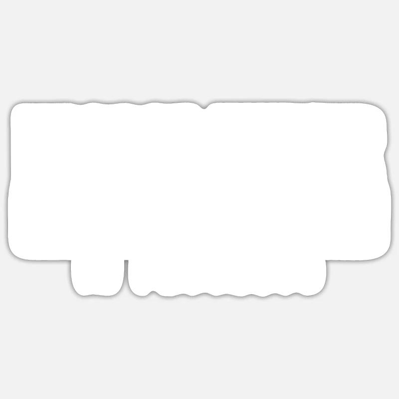 Leichenwagenfahrer im Gange - Sticker Größe S (10 x 10 cm) - Mattweiß