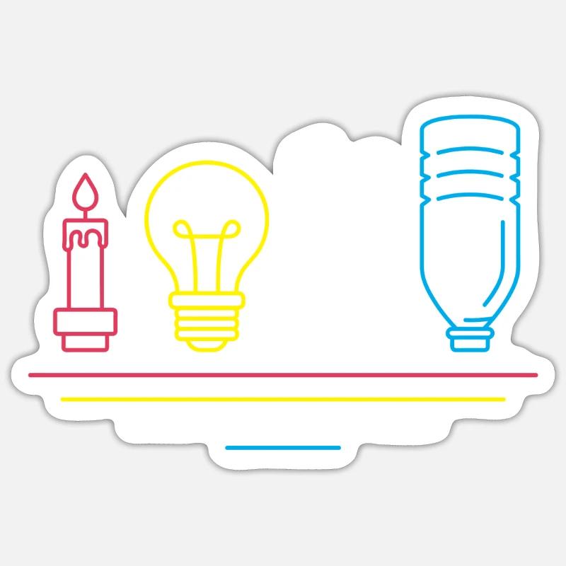 Technik Elektriker Sticker Größe S (10 x 10 cm)