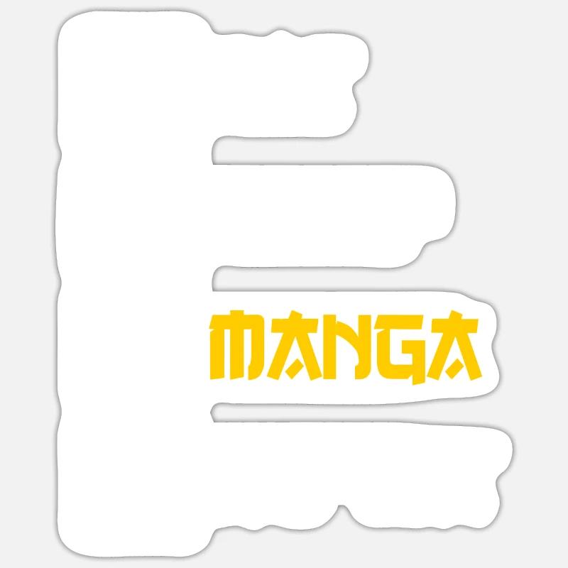 Eat Sleep Manga Repeat - Sticker size S (10 x 10 cm) - white matte