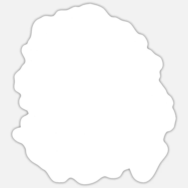 Oscillating lunar rock skeleton Sticker size S (10 x 10 cm)