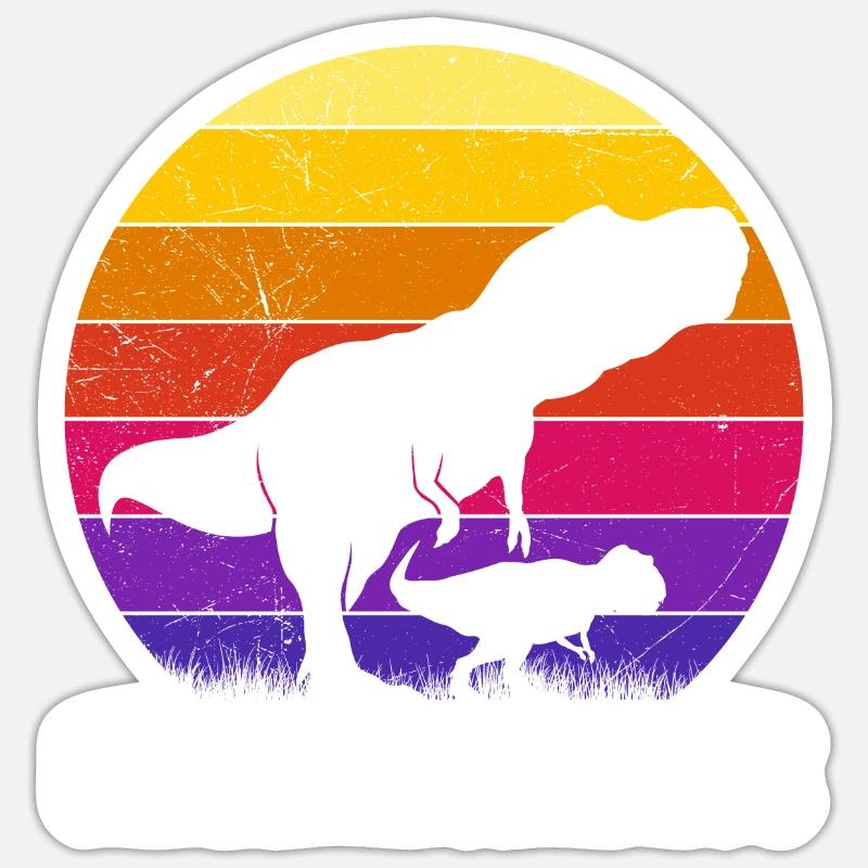 Omasaurus Grandma Muttertag Dinosaurier Fan Sticker Größe S (10 x 10 cm)