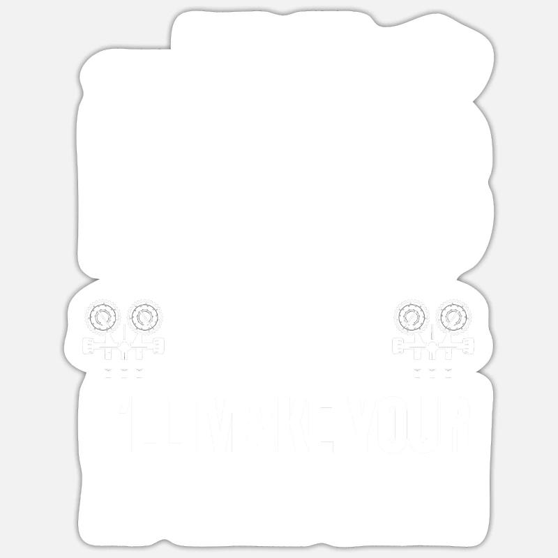 Techniciens en chauffage, ventilation et climatisation Sticker taille S (10 x 10 cm)